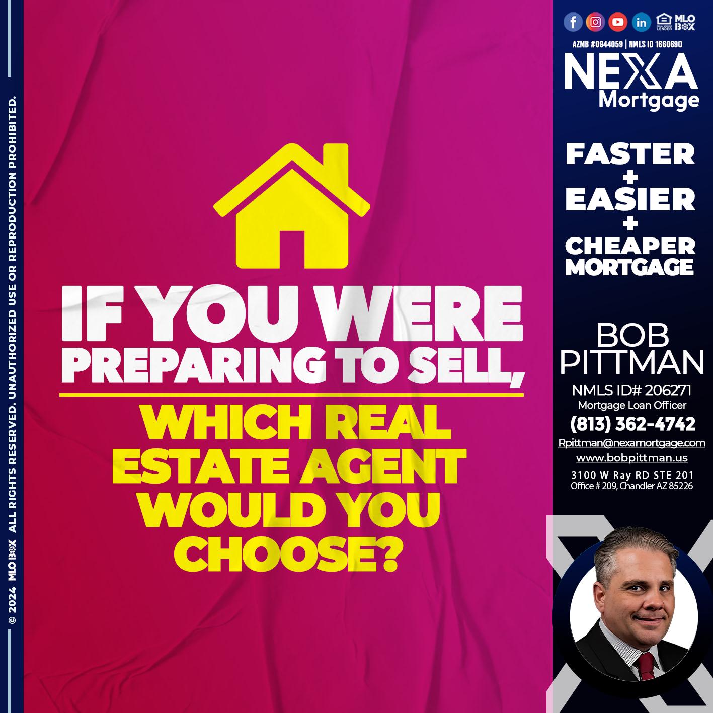 if you were - Bob Pittman -Mortgage Loan Officer