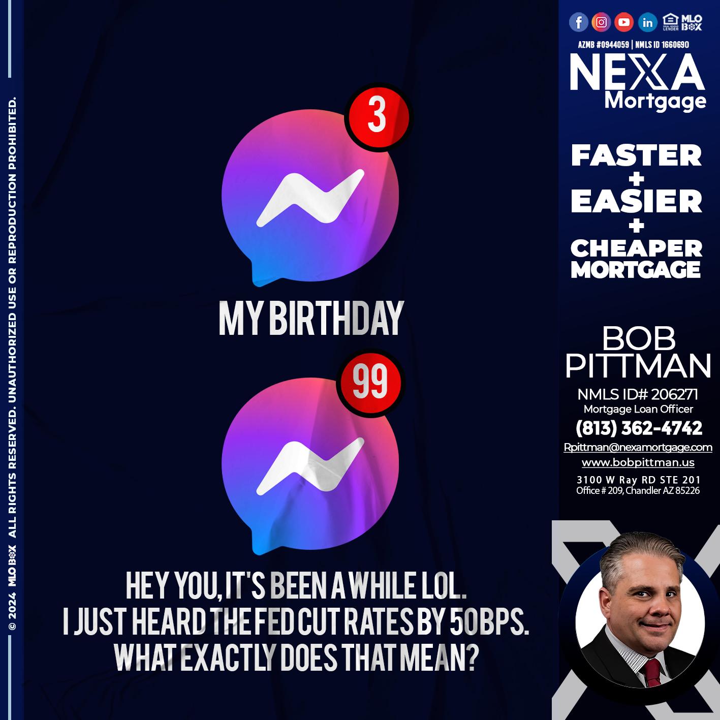 birthday - Bob Pittman -Mortgage Loan Officer