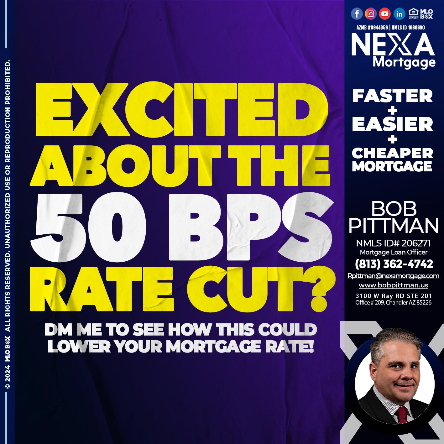 EXCITED - Bob Pittman -Mortgage Loan Officer