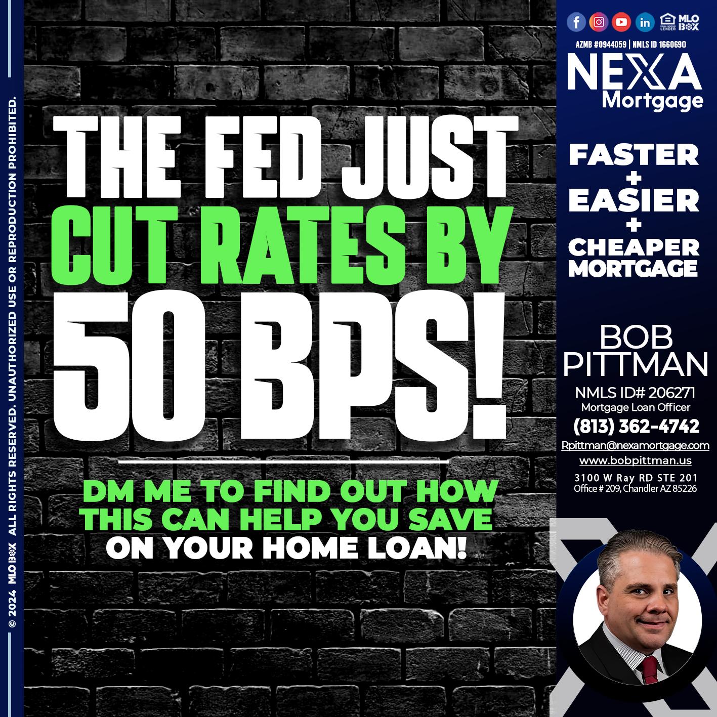 THE FED - Bob Pittman -Mortgage Loan Officer