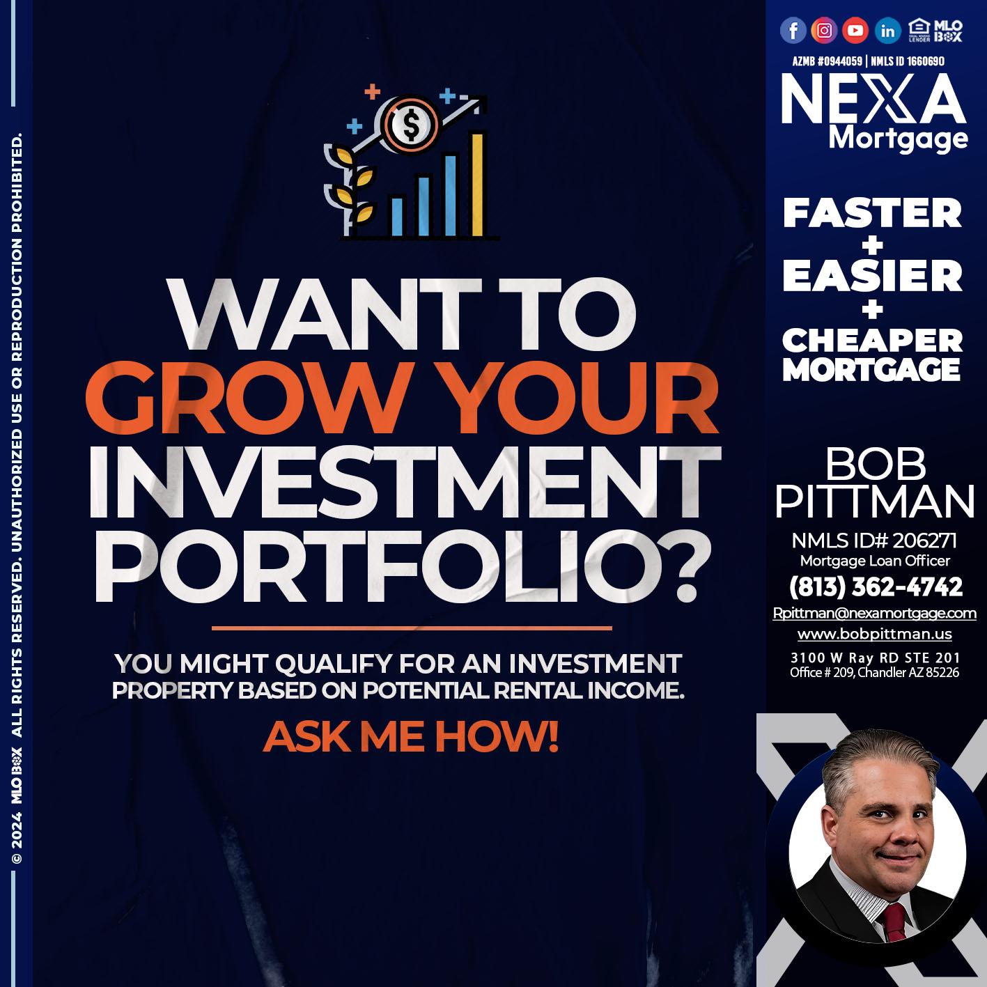 want to grow - Bob Pittman -Mortgage Loan Officer