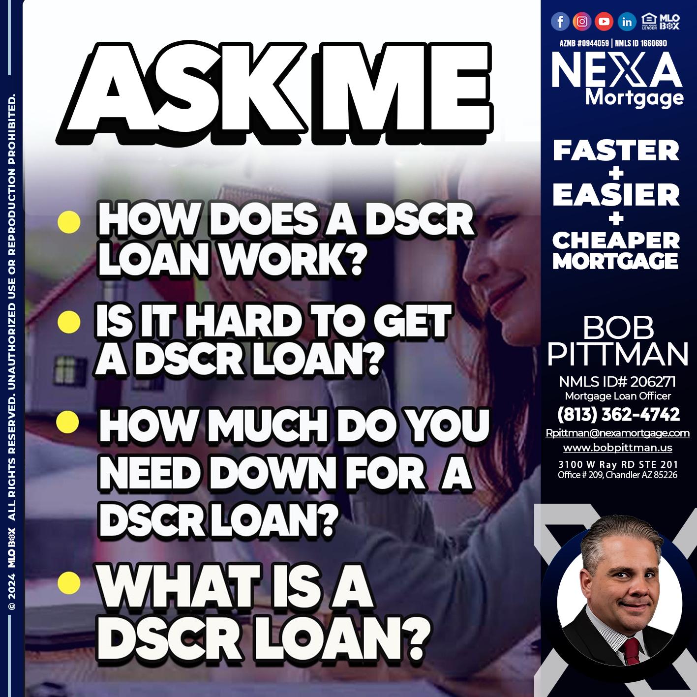 ASK ME - Bob Pittman -Mortgage Loan Officer