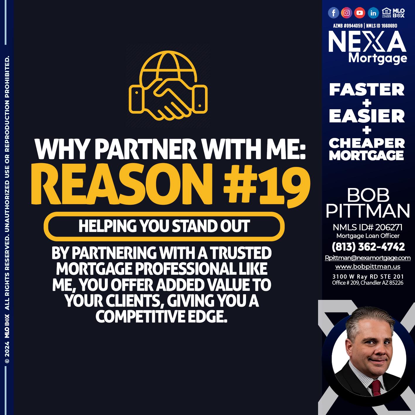 r19 - Bob Pittman -Mortgage Loan Officer