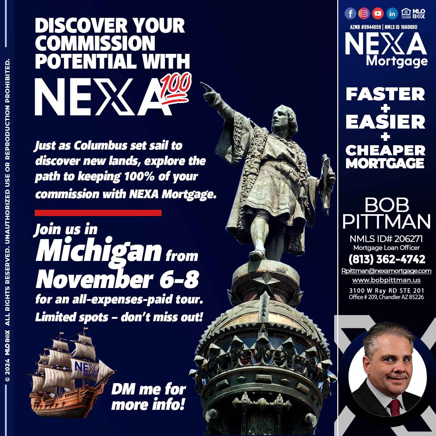 columbus day - Bob Pittman -Mortgage Loan Officer