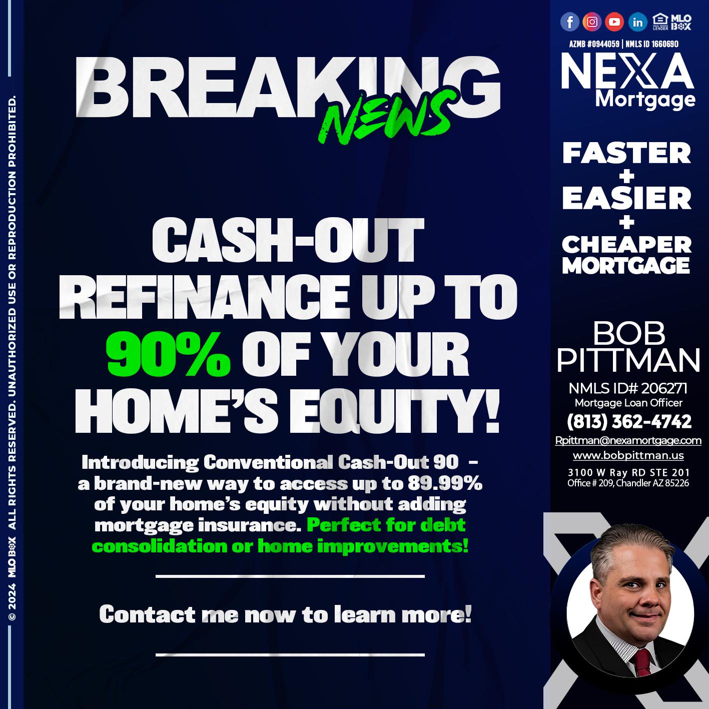BREAKING NEWS - Bob Pittman -Mortgage Loan Officer