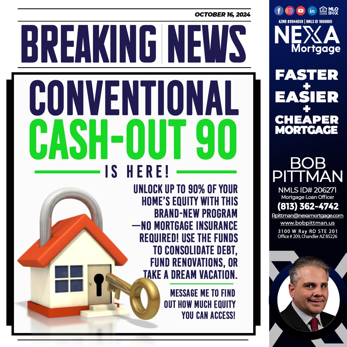 BREAKING NEWS - Bob Pittman -Mortgage Loan Officer