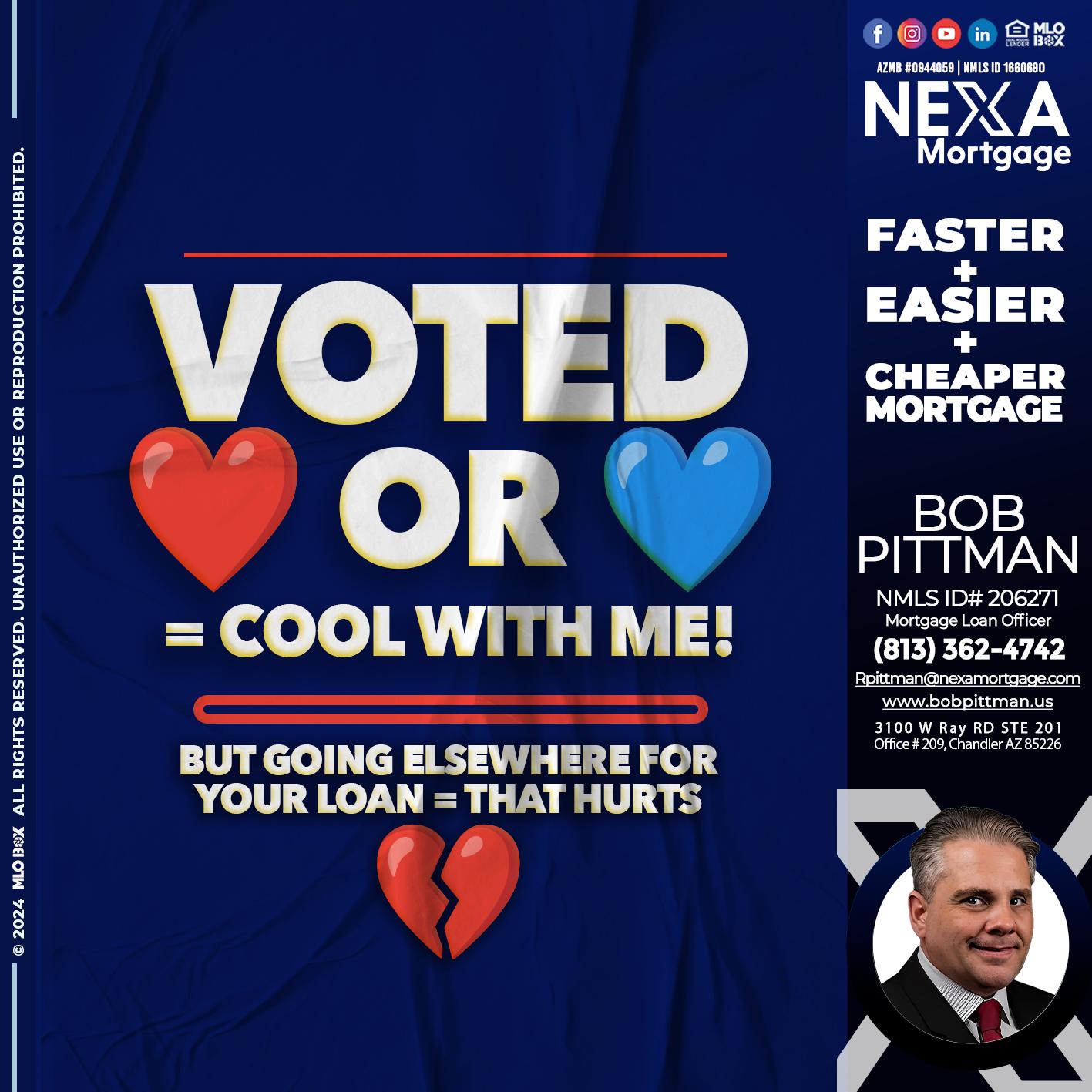 VOTED? - Bob Pittman -Mortgage Loan Officer