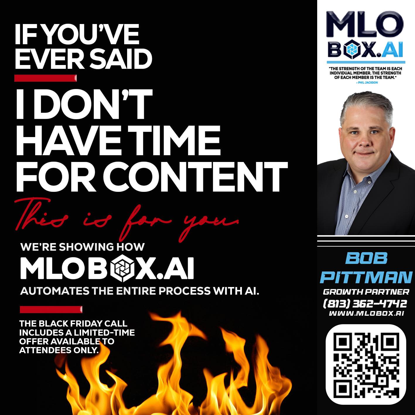 if you - Bob Pittman -Mortgage Loan Officer