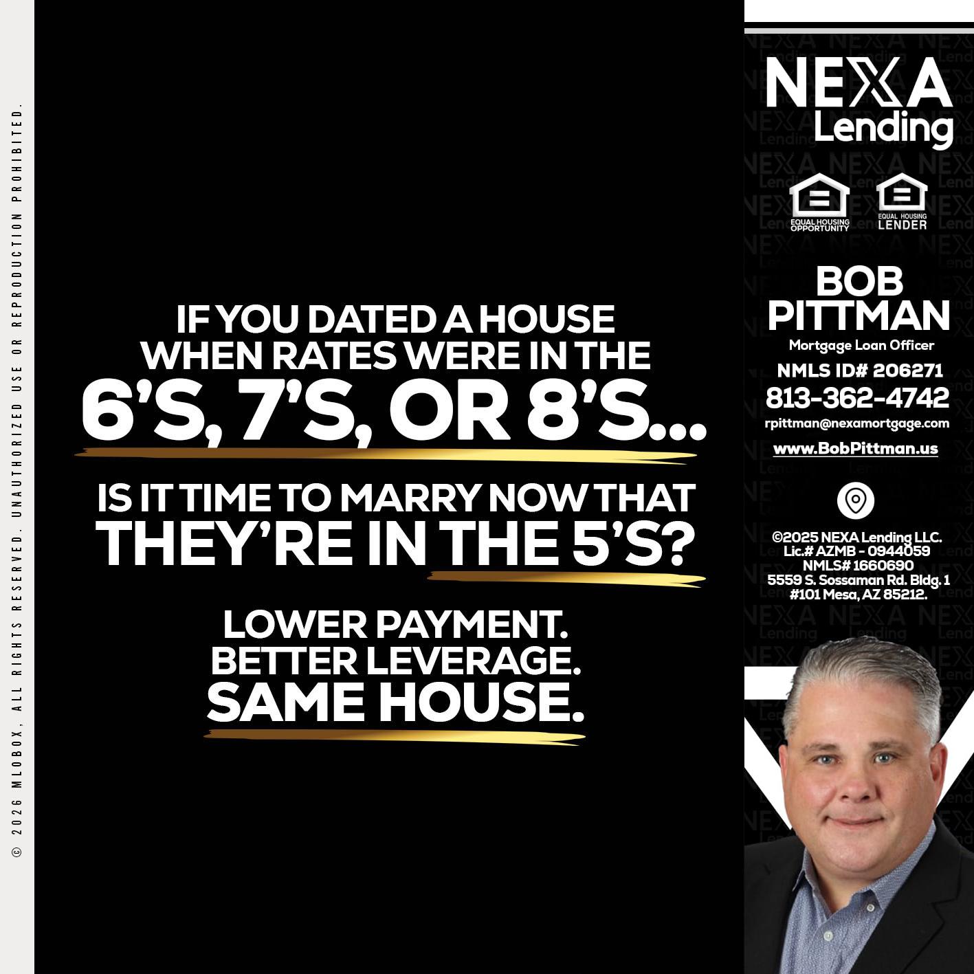 if you dated a house - Bob Pittman -Mortgage Loan Officer