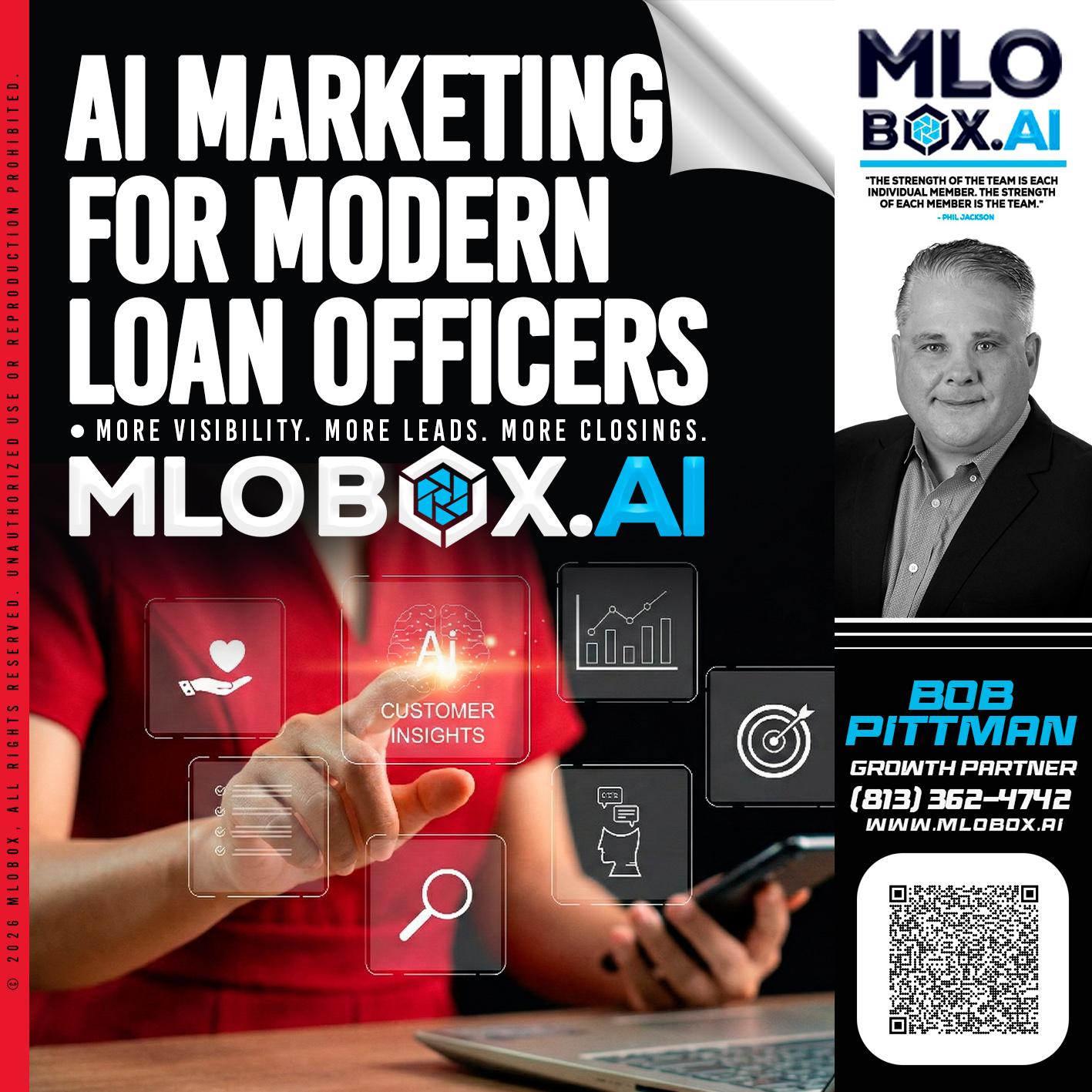 AI MARKETING - Bob Pittman -Mortgage Loan Officer