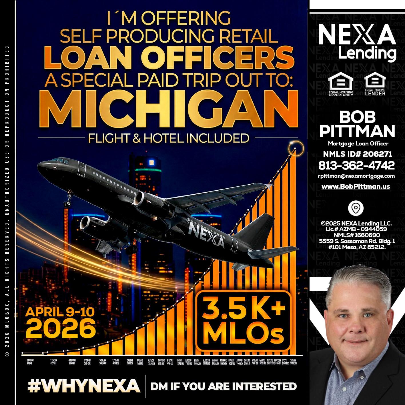 3.5K - Bob Pittman -Mortgage Loan Officer