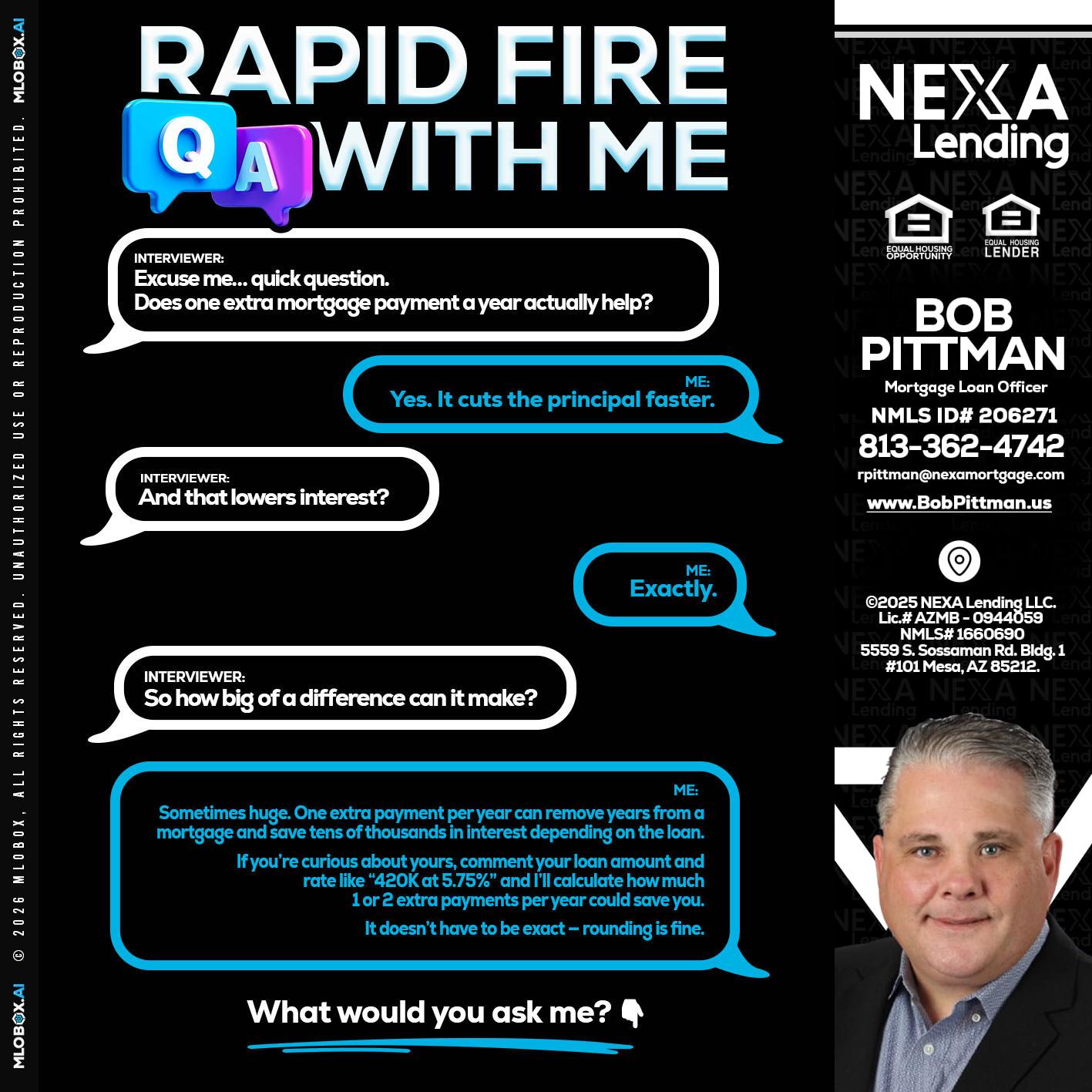 RAPID Q&A - Bob Pittman -Mortgage Loan Officer