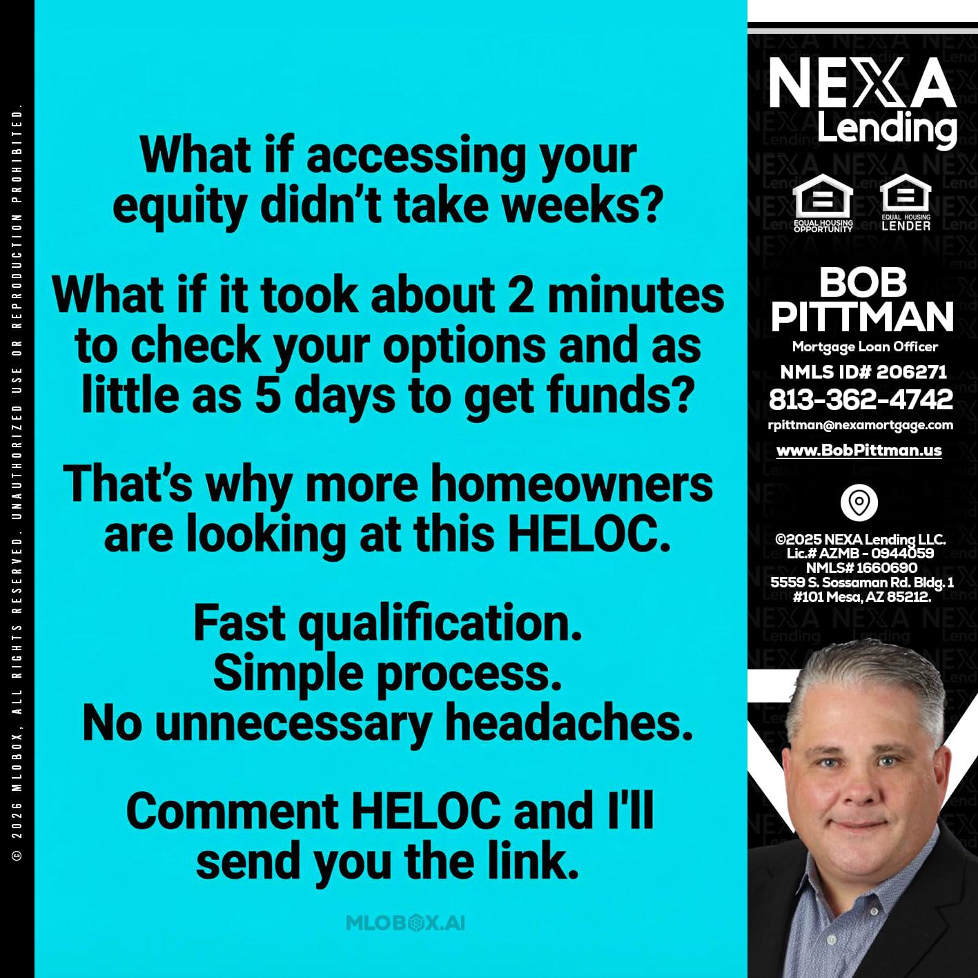 what if - Bob Pittman -Mortgage Loan Officer