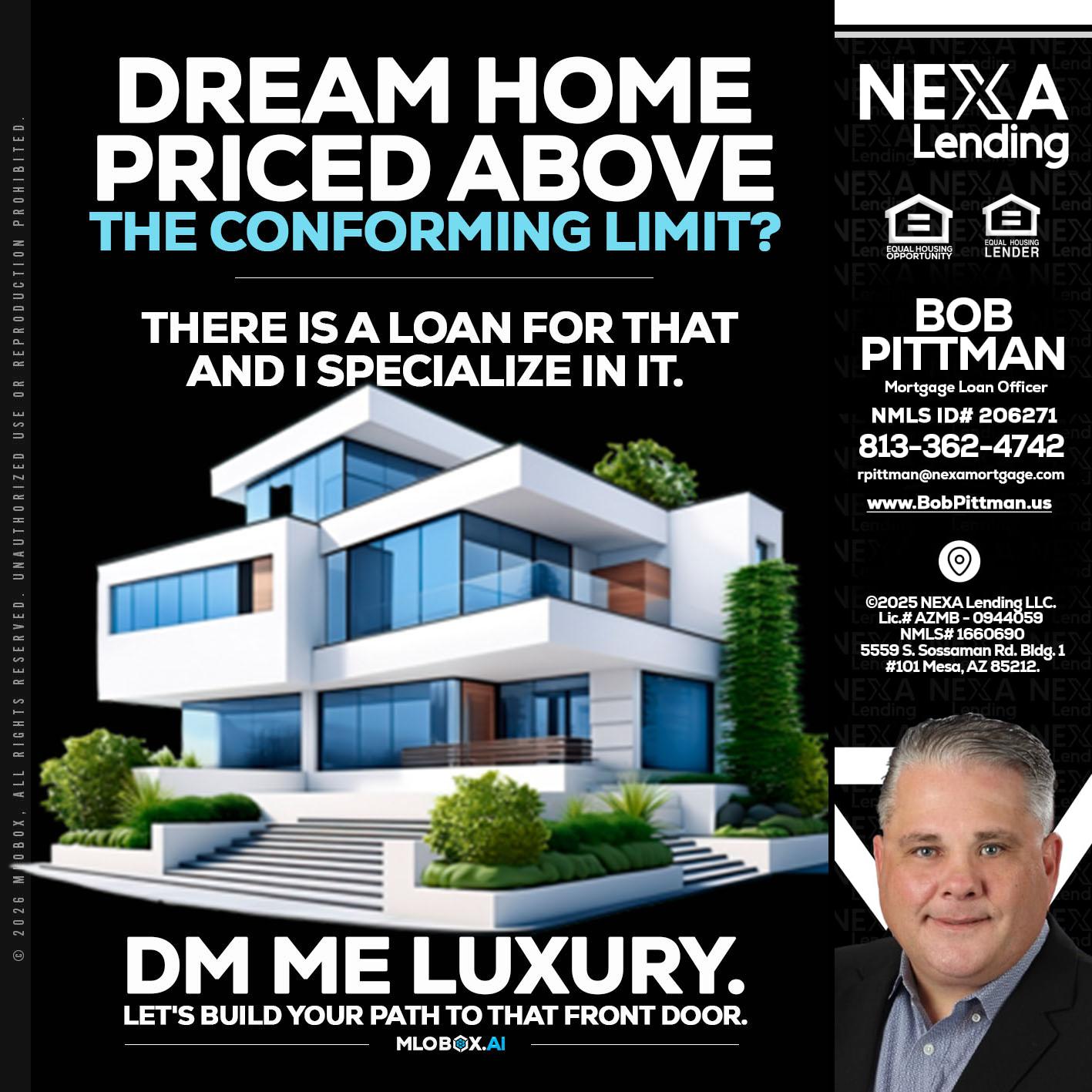DREAM HOME - Bob Pittman -Mortgage Loan Officer