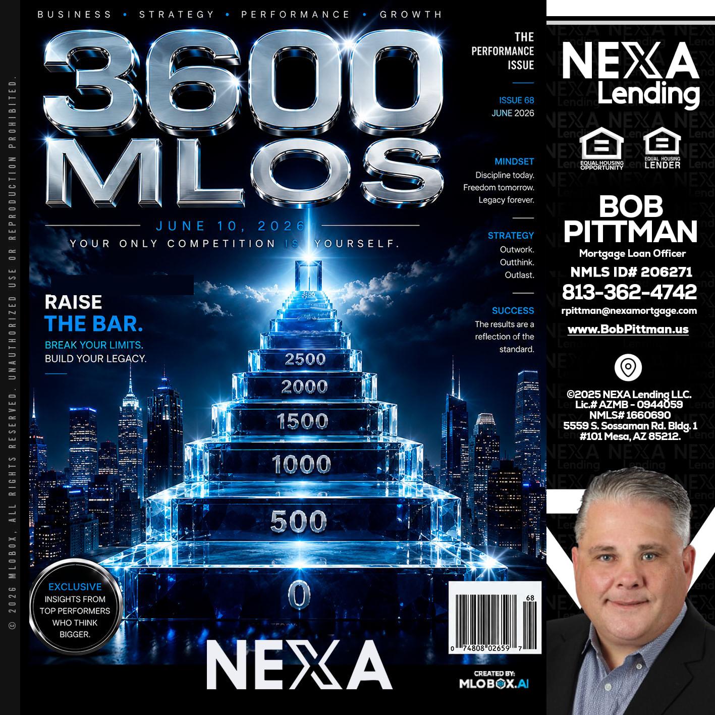 3600 MLOs - Bob Pittman -Mortgage Loan Officer