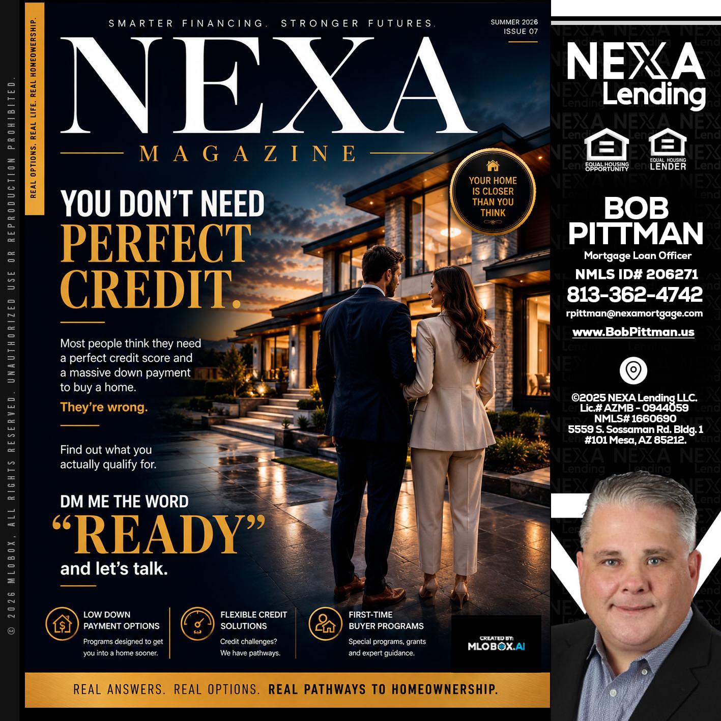 NEXA MAGAZINE - Bob Pittman -Mortgage Loan Officer