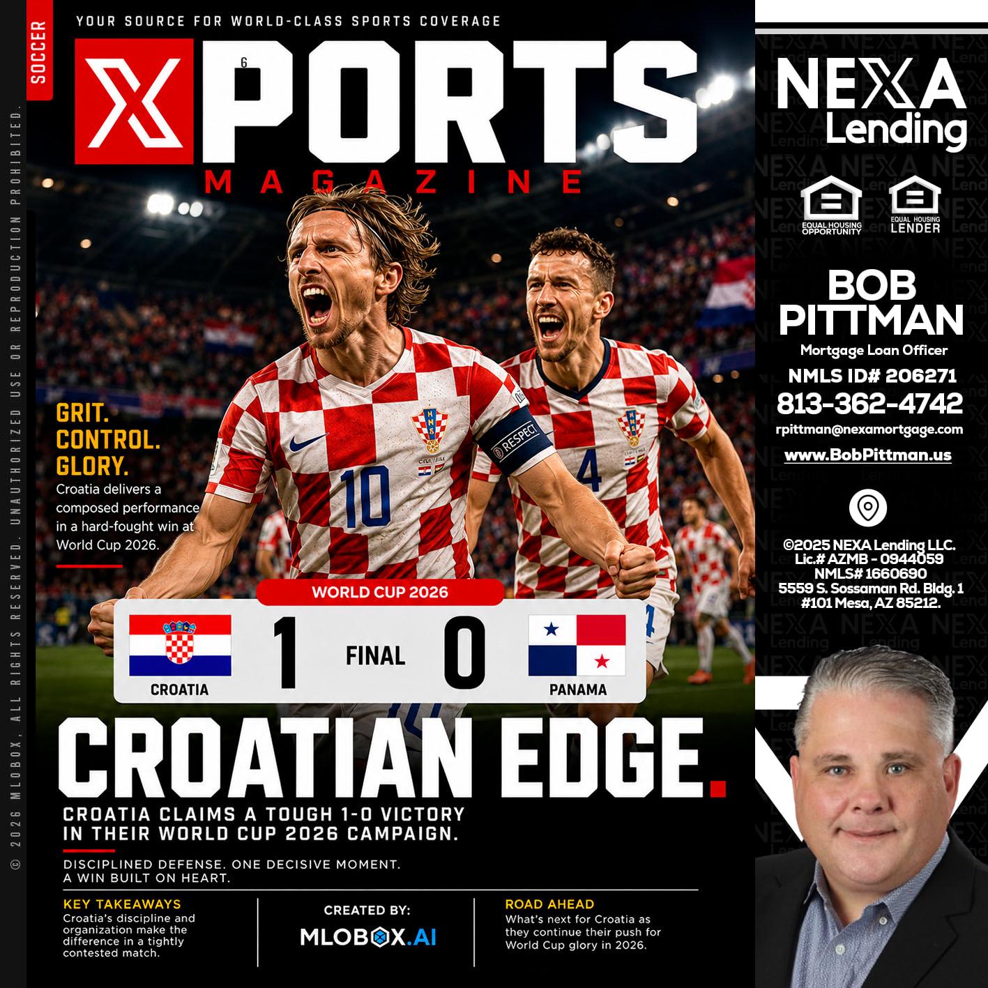 CROATIA 1-0 PANAMA - Bob Pittman -Mortgage Loan Officer
