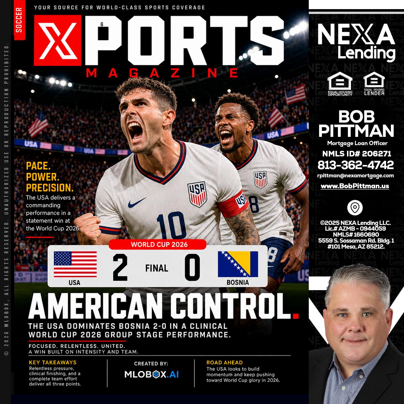 AMERICAN CONTROL - Bob Pittman -Mortgage Loan Officer