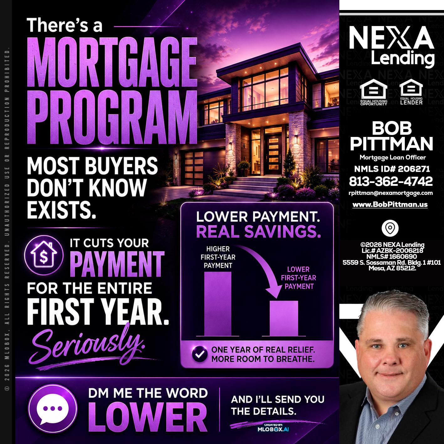 MORTGAGE PROGRAM - Bob Pittman -Mortgage Loan Officer