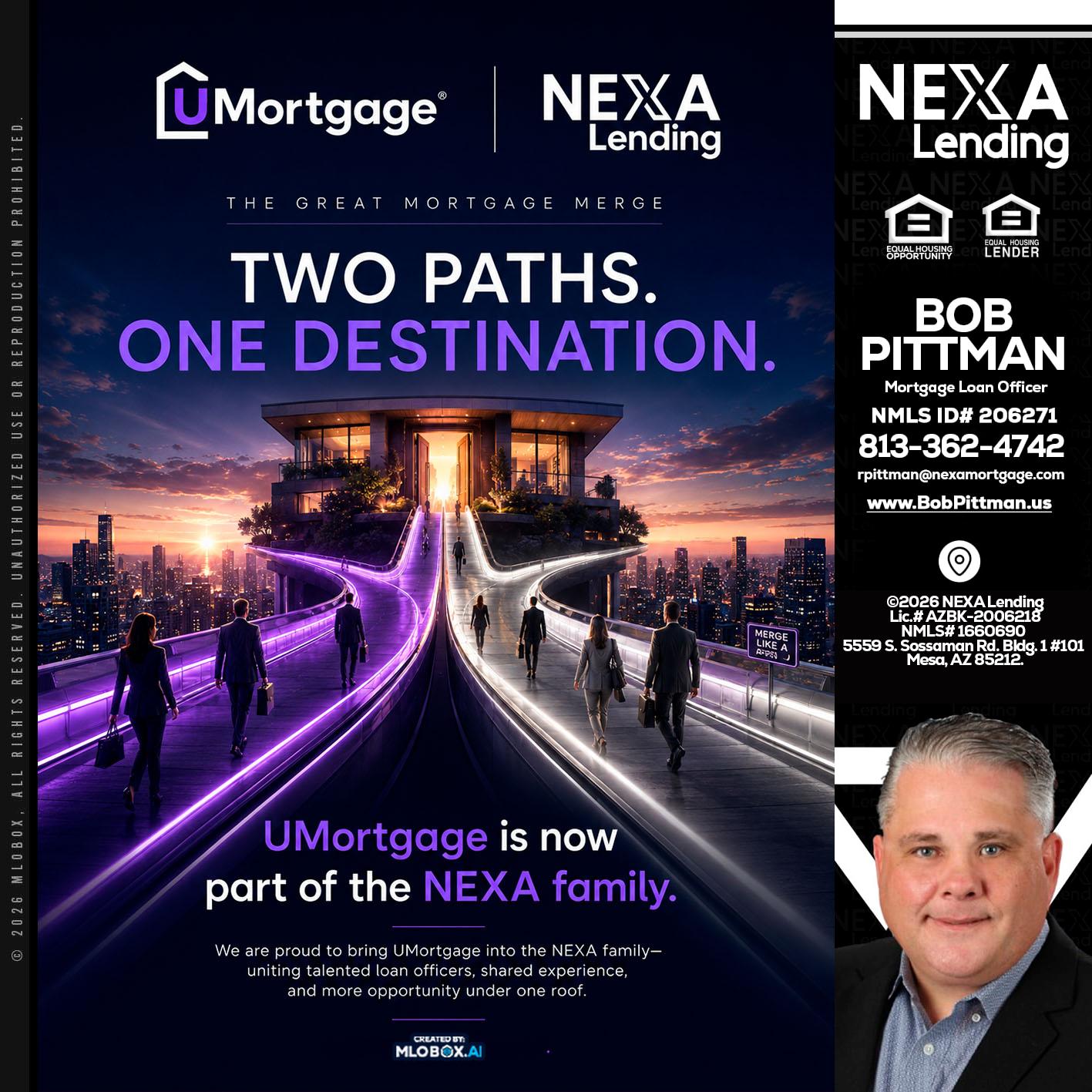 two path - Bob Pittman -Mortgage Loan Officer