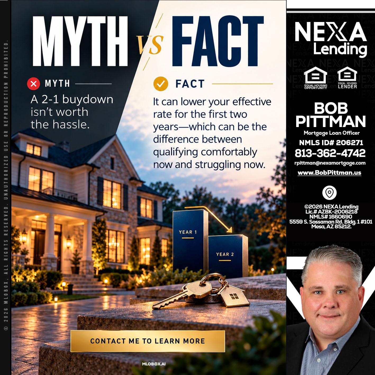 MYTH VS FACT - Bob Pittman -Mortgage Loan Officer