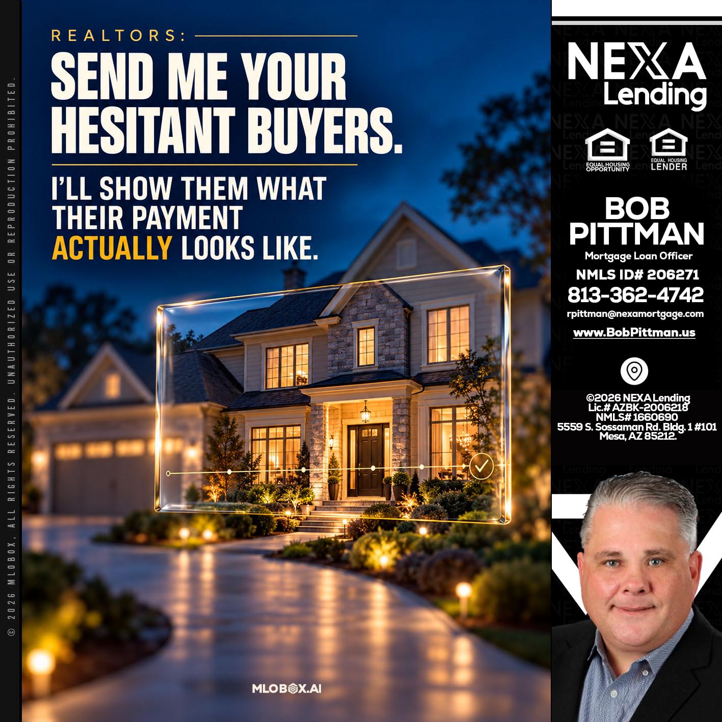 REALTOR - Bob Pittman -Mortgage Loan Officer